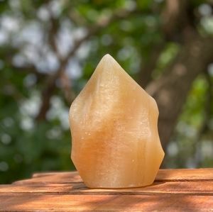 (SOLD LOCALLY) Polished Pointed Orange Calcite